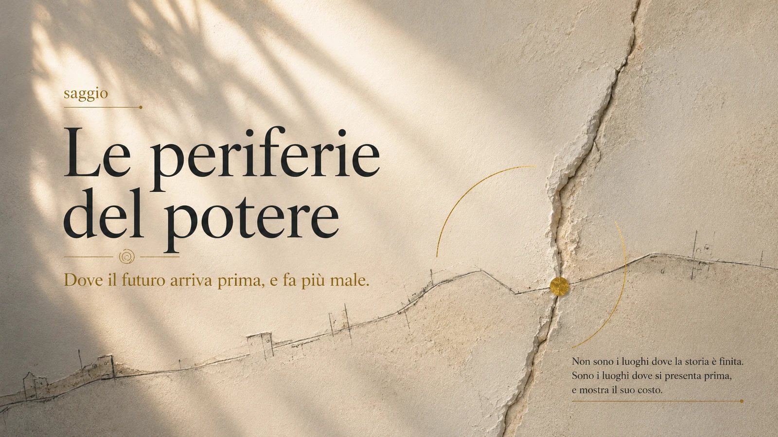 Cover editoriale del Saggio 12, Le periferie del potere.
