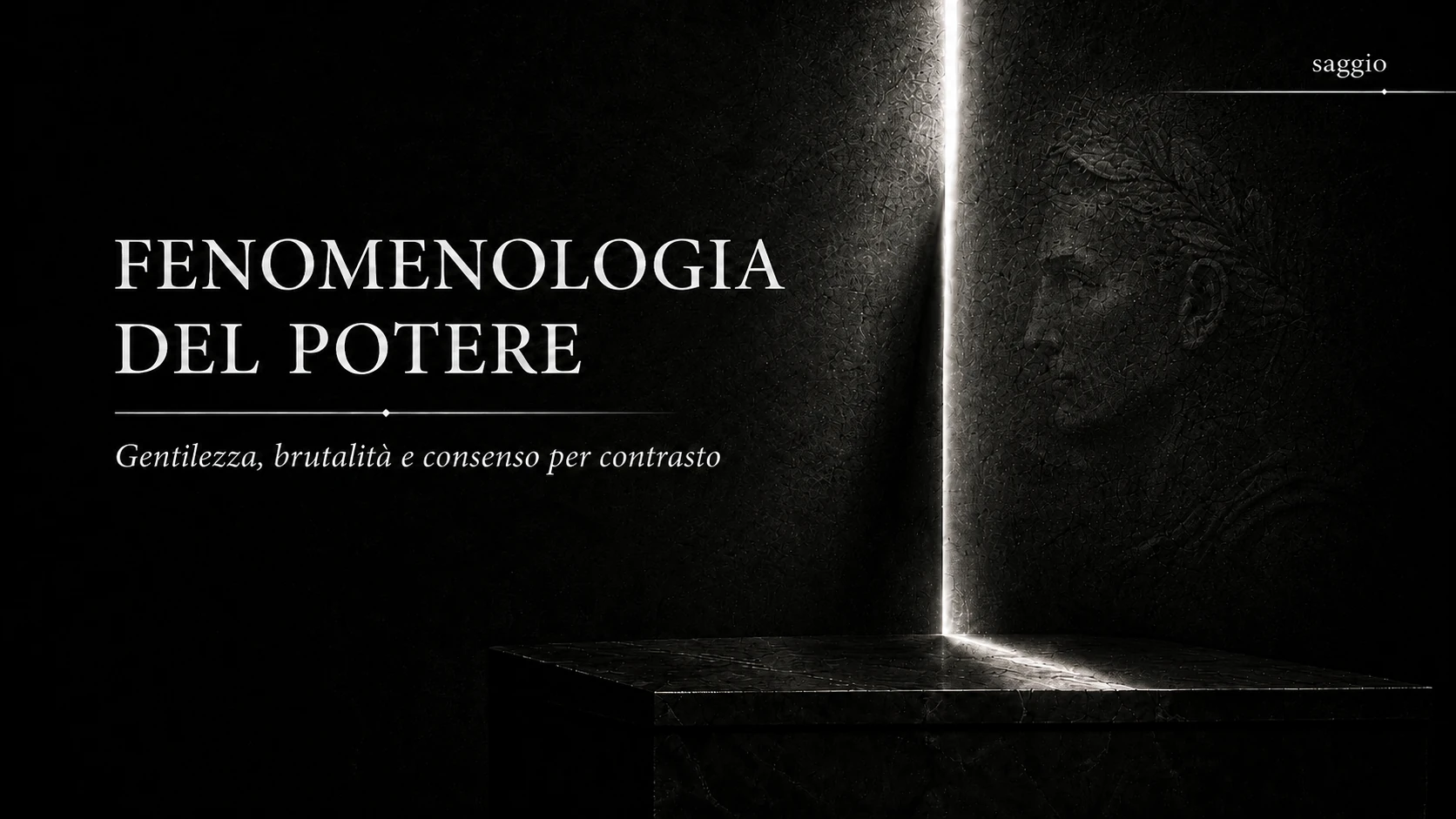 Copertina editoriale del saggio Fenomenologia del potere di Alessandro Gentili